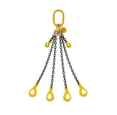 سعر جيد 2t Working Loadlimit Black Finish G80 Double Leg Lifting Sling Chain for Construction الانترنت