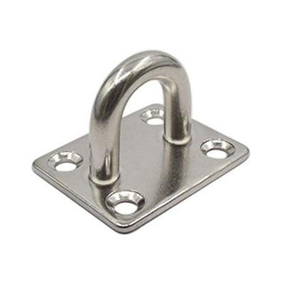 سعر جيد Rustproof Stainless Steel Square Eye Plate For Door Clasp And Wall Mount Hanging الانترنت