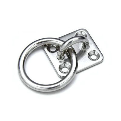 سعر جيد Stainless Steel Round Ring Diamond Pad Eye Plate Rigging Hardware Zinc Plated Finish الانترنت
