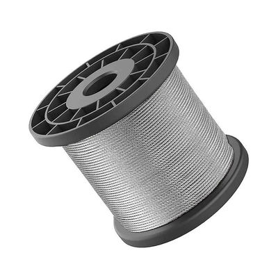 سعر جيد حبل أسلاك فولاذي غير سبائك 1 6 12 18 6x37 FC 6x37 IWRC مع طبقة غالبة من الألومنيوم والزنك الانترنت