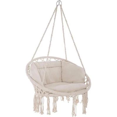 سعر جيد Yard Garden Hammock Swing Chair Macrame Swing Hanging Chair Comfortable الانترنت