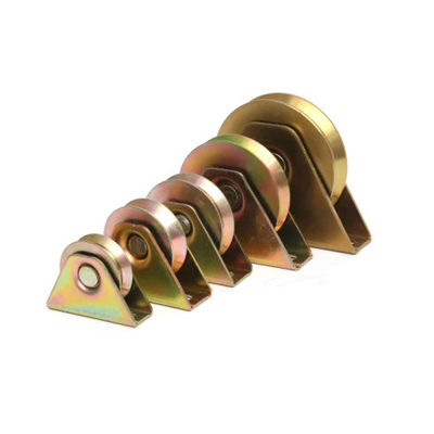 سعر جيد Single Bearing Sliding Door Roller V Groove Sliding Gate Wheel الانترنت