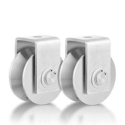 V-خروط العجلات الأبواب المنزلقة عجلة محامل مزدوجة عجلة لأبواب الزحف