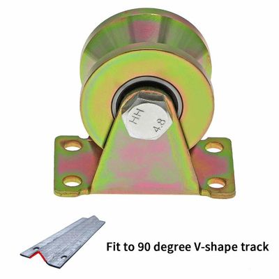 سعر جيد Double Bearing Door Window Rollers High Strength V Groove Wheel For Industrial الانترنت