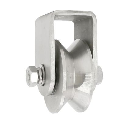 سعر جيد عجلات بكرات من الفولاذ المقاوم للصدأ ذات أخدود على شكل حرف V الانترنت