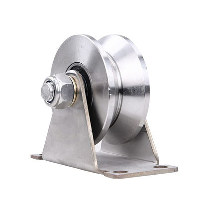 سعر جيد Groove Wheel Stainless Steel Heavy Duty Caster Wheels Sliding Gate Wheels الانترنت