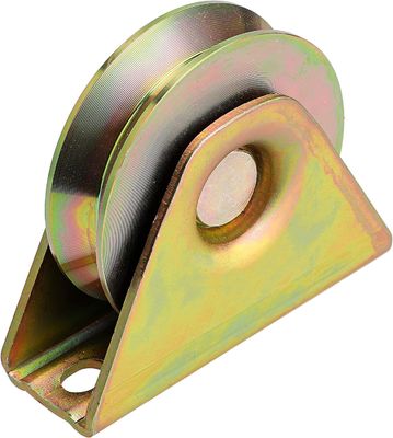 سعر جيد V Shaped Groove Gate Wheel Color Zinc-Plated Steel Pulley Sliding Gate Wheel Roller door accessories الانترنت