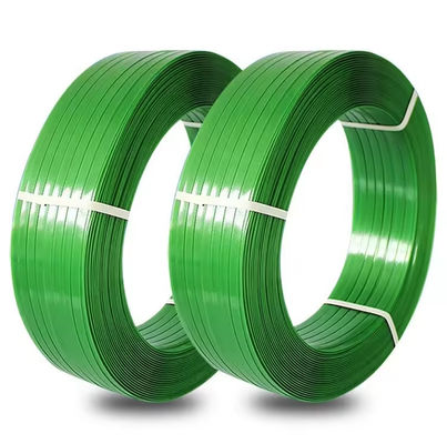 سعر جيد 1608 Green Polyester Plastic Wire Steel Strapping Tape Packing Tape الانترنت