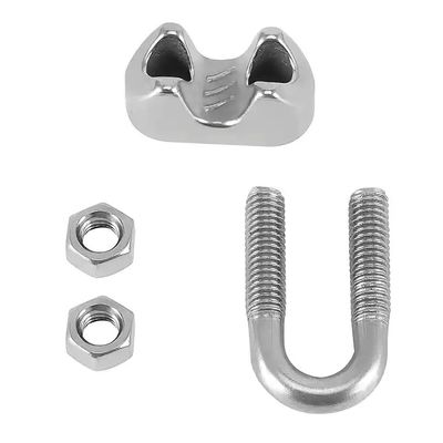 سعر جيد Stainless Steel Drop Forged Italian Type Wire Rope Clips Hardware الانترنت