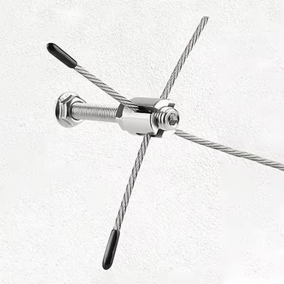 سعر جيد Gree Wall Post Clamp Hardware 304 3mm Wire Trellis Stainless Steel Wood Screw Wire Rope Clip الانترنت