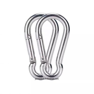سعر جيد 400lbs Load Capacity Heavy Industry Stainless Steel Carabiner Clip with Customized Design الانترنت