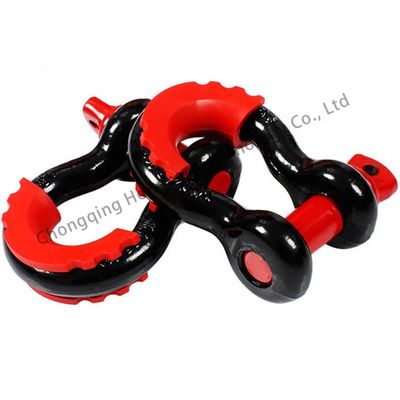 سعر جيد High Polished Heavy Industry Marine Bow Shackle Carbon Steel Black Painted for Loads الانترنت