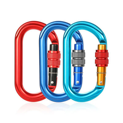 سعر جيد خطاف تثبيت تسلق دائري من الألومنيوم للخدمة الشاقة 25KN، شعار ولون مخصص الانترنت