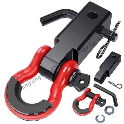 سعر جيد Alloy Steel Off Road Bow Shackle Clevis Towing Car Plastic Protect Rigging 3/4 Inch الانترنت
