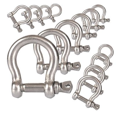 سعر جيد Precision Casting Technology Heavy Duty D Ring Shackle for Bow Rigging Applications الانترنت