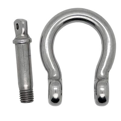 سعر جيد Stainless Steel Polished Screw Pin Bow Shackles Perfect for Heavy Duty Applications الانترنت