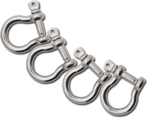 سعر جيد Polished Finish Stainless Steel Bow Shackle Perfect for Rigging Screw Applications الانترنت