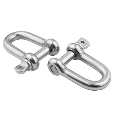 سعر جيد Polished Stainless Steel 304/316 Screw Pin D Shackles European Type for Rigging Needs الانترنت
