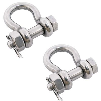 سعر جيد Stainless Steel 316 European Type Screw Pin Bow Shackle for General Industry Market الانترنت