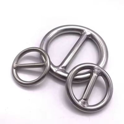 سعر جيد Polished Stainless Steel 304/316 Welded O Ring Round Ring Cross Bar O Ring for Marine الانترنت