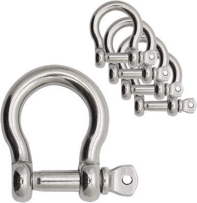 سعر جيد 304 Stainless Steel Bow Shape Load Shackle for Chains Wirerope Lifting Polished Finish الانترنت
