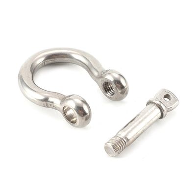 سعر جيد Polished Stainless Steel Bow Shaped Shackle For Industrial Rigging Applications الانترنت