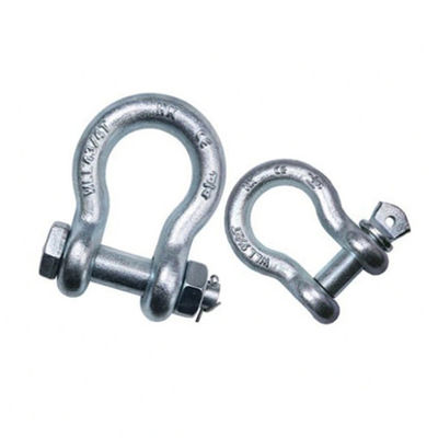 سعر جيد General Industry G2130 Marine Hardware Hot DIP Galvanized Chain Anchor D Shackle OEM الانترنت