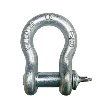 سعر جيد High Strength Carbon Steel G209 Bow Shackle Lifting With Galvanized Finish الانترنت
