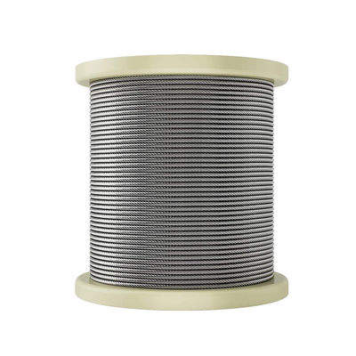 سعر جيد 1/8 T304 حبل أسلاك الفولاذ المقاوم للصدأ للطائرات لسياج الكابلات، 500 متر، 1000 متر لكل بكرة، الرافعات، تصنيع المعدات الأصلية مقبول الانترنت