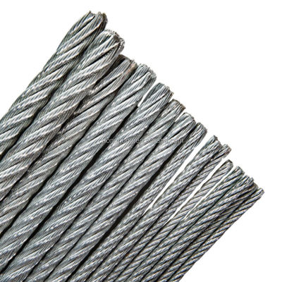سعر جيد Galvanized Steel Wire Rope for Drawing and Lifting Special Cold Heading Steel Steel Grade 7*7 6*7 FC الانترنت