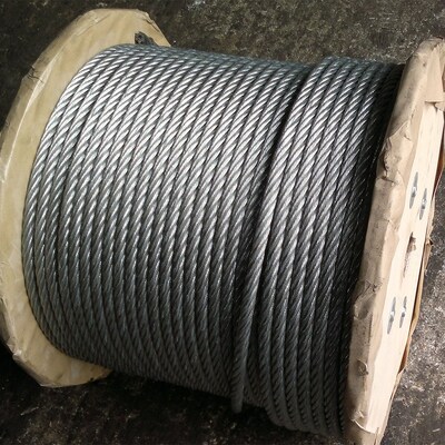 سعر جيد 6x12 7FC سلك حبل حبل سلك فولاذ كربوني قوة عالية 6mm سلك الفولاذ المغلف حبال كابل القياسية AiSi الانترنت