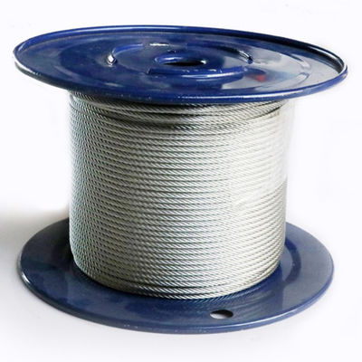 سعر جيد 7x19 Galvanized Wire Rope Steel Cable Construction Tolerance ±1% 1/4 Inch Aircraft Cable الانترنت