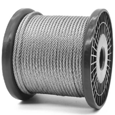 سعر جيد حبل سلكي من الفولاذ المقاوم للصدأ 6x19 IWRC، قوة الشد 1570 ميجا باسكال، 1000 متر على بكرة خشب رقائقي، مُشكّل مسبقًا الانترنت
