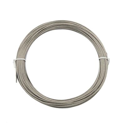 سعر جيد 316L Steel Grade 8mm 1x19 Inox Cable / Stainless Steel 304 316 Wire Rope for Tough Environments الانترنت