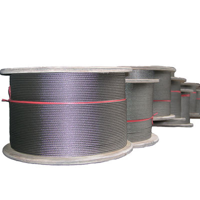 سعر جيد سلسلة 300 6x7 FC حبال كابل الفولاذ المقاوم للصدأ Aisi304 Aisi316 حبل سلكي من الفولاذ المقاوم للصدأ 3mm 4mm 5mm الطول 1000m / ريل أو تخصيص الانترنت