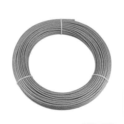 سعر جيد 7X19 304 Stainless Steel Wire Rope for Building Materials Steel Grade Other 1/4