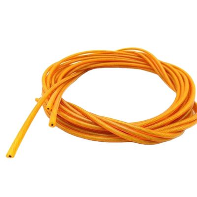 سعر جيد حبل سلكي من الفولاذ المقاوم للصدأ مطلي بـ PVC شفاف 12 مم 1x19 AISI 201/304/316، تفاوت ±0.02 لحبل الغسيل والسهولة الانترنت