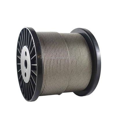 سعر جيد حبل كابل فولاذي غير مجلفن أو مجلفن 6x19 مع قلب فولاذي طول 1000 متر/بكرة أو حسب طلبك الانترنت