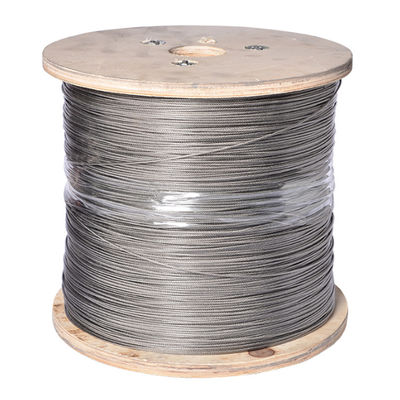 سعر جيد حبل سلكي من الفولاذ المقاوم للصدأ مقاوم للتآكل 0.5 مم 7x7 درجة 304/316 للتطبيقات الخارجية الانترنت