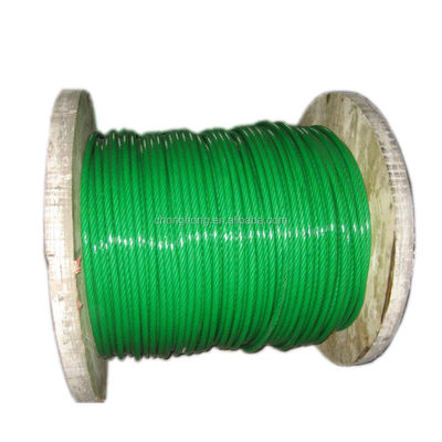 سعر جيد حبل أسلاك الفولاذ المقاوم للصدأ المطلي بـ PVC المقاوم للماء للسلامة لخدمات المعالجة الأخرى وقوة شد 1370-2160 ميجا باسكال الانترنت