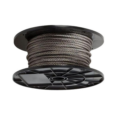 سعر جيد الانتهاء السطحي أخرى حبل سلكي 6x19 IWRC حبل سلكي 4 مم من الفولاذ المقاوم للصدأ لرافعات الانترنت
