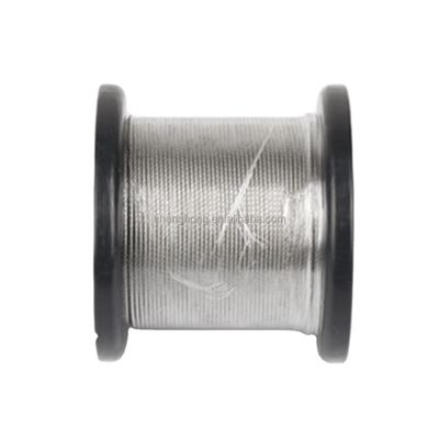 سعر جيد 6X36 SW IWRC كابل الفولاذ المقاوم للصدأ 7x37 316 حبل الأسلاك المقاوم للصدأ مع نسبة قوة إلى وزن ممتازة الانترنت