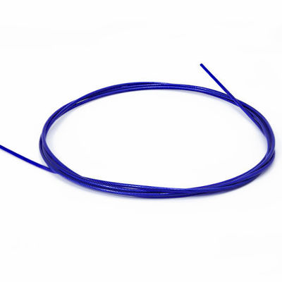 سعر جيد حبل أسلاك فولاذي ملصق بالبلاستيك مغلف بالزجاجية ملونة بالبي.في.سي 1*7 7*7 7*19 حبل كابل للإنحناء المنحني الانترنت