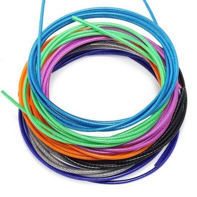 سعر جيد 1*7/7*7/1*19/7*19 هيكل حبل سلك فولاذي مجلفن مطلي بـ PVC لخط الملابس القياسي AiSi الانترنت