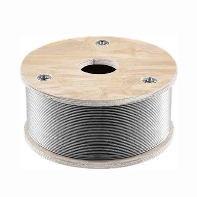 سعر جيد حبل سلكي من الفولاذ المقاوم للصدأ قابل للتخصيص T316 1/8' 500ft 1x19 خيوط النواة 2100 رطلا قوة كسر لسطح الدرابزين الانترنت