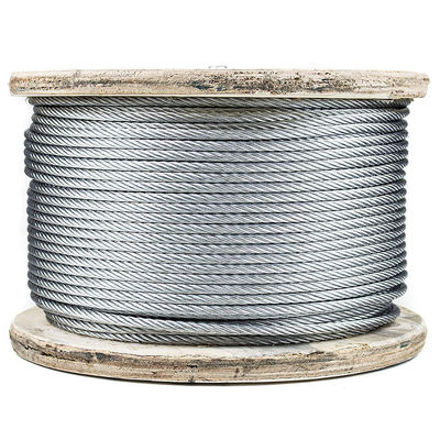 سعر جيد حبل سلكي 7x19 مقاس 3/16 بوصة من الفولاذ المجلفن، حبل كابل فولاذي مجلفن 4.76 ملم من نوع MIL-DTL-83420، مع خدمة معالجة أخرى الانترنت