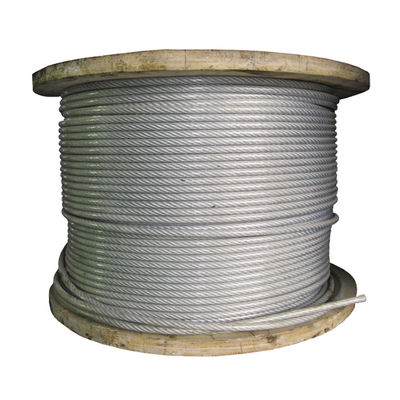 سعر جيد 7*7 304 نايلون مطبقة 2.5 ملم سلك الفولاذ المقاوم للصدأ للشبكة الخفية طول الكابلات غير المقاومة 1000M أو تخصيص الانترنت