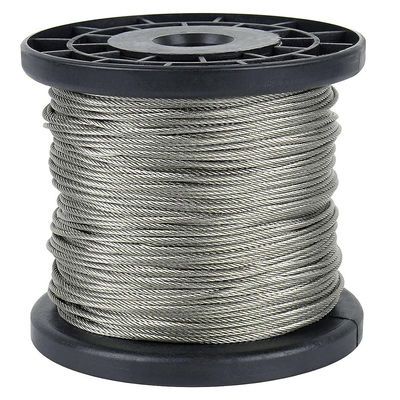سعر جيد كابل طائرات 1/8 بوصة مصنوع من حبل سلكي من الفولاذ المقاوم للصدأ 7x7 مع بناء قياسي AiSi الانترنت