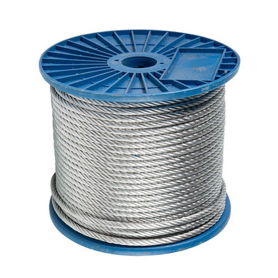 سعر جيد 6*7 أسلاك حبل فولاذية 6*19 حبل فولاذي 6x7 6x19 حبل سلكي فولاذي مجلفن شهادة غير سبيكة ISO9001/ISO14001 الانترنت