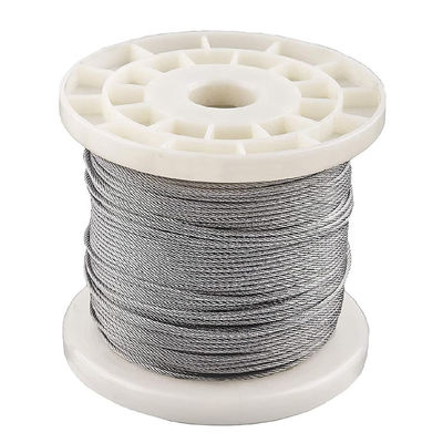 سعر جيد تخصيص قطر حبل سلكي من الفولاذ المقاوم للصدأ 316 1x7 ss304 ss316 كابل Inox لاحتياجات كابلات صالة الألعاب الرياضية الانترنت